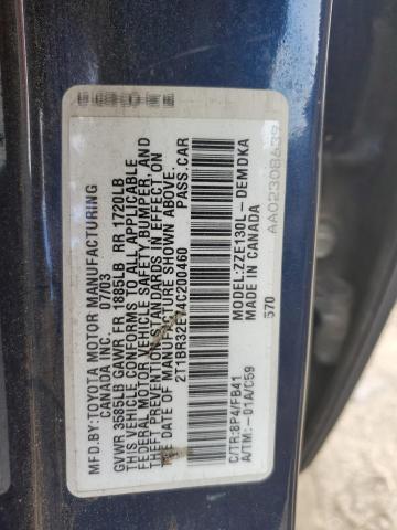 Photo 10 from auction – 2004 TOYOTA COROLLA with VIN 2T1BR32E74C200460