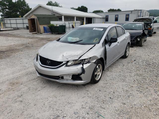 Photo 2 from auction – 2013 HONDA CIVIC LX with VIN 2HGFB2F54DH587986