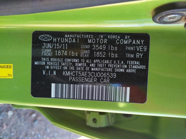 Photo 10 from auction – 2012 HYUNDAI ACCENT GLS with VIN KMHCT5AE3CU006539