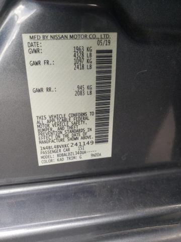 Photo 10 from auction – 2019 NISSAN ALTIMA S with VIN 1N4BL4BVXKC241149