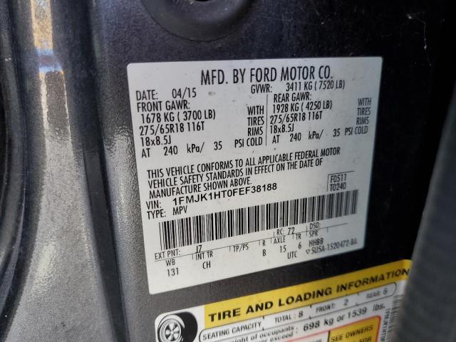 Photo 10 from auction – 2015 FORD EXPEDITION with VIN 1FMJK1HT0FEF38188