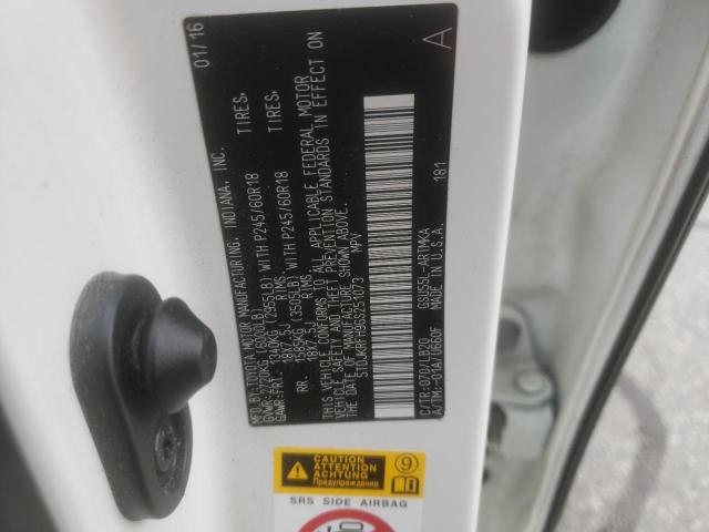 Photo 10 from auction – 2016 TOYOTA HIGHLANDER with VIN 5TDJKRFH9GS251073