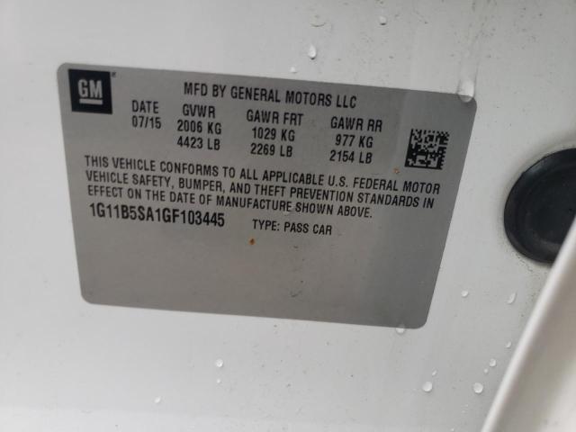 Photo 10 from auction – 2016 CHEVROLET MALIBU LIM with VIN 1G11B5SA1GF103445