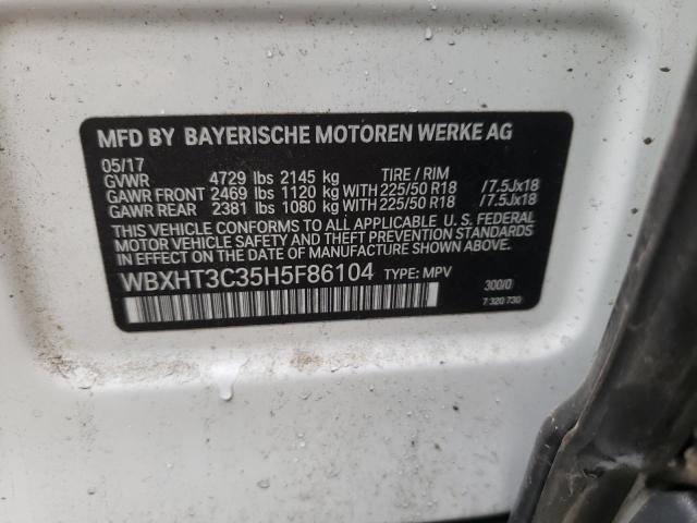 Photo 10 from auction – 2017 BMW X1 XDRIVE2 with VIN WBXHT3C35H5F86104