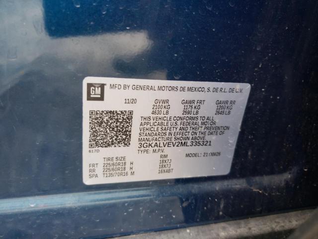 Photo 10 from auction – 2021 GMC TERRAIN SL with VIN 3GKALVEV2ML335321