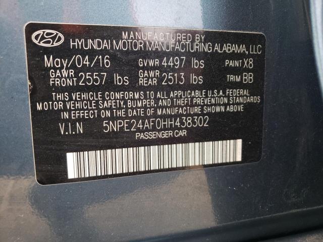 Photo 10 from auction – 2017 HYUNDAI SONATA SE with VIN 5NPE24AF0HH438302