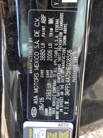 Photo 10 from auction – 2017 KIA FORTE LX with VIN 3KPFL4A75HE008506