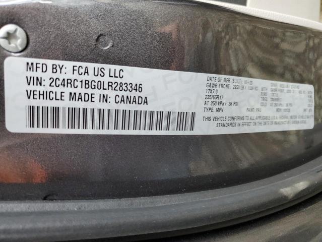 Photo 10 from auction – 2020 CHRYSLER PACIFICA T with VIN 2C4RC1BG0LR283346