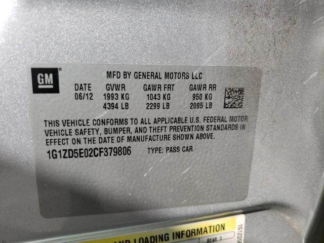 Photo 10 from auction – 2012 CHEVROLET MALIBU 2LT with VIN 1G1ZD5E02CF379806