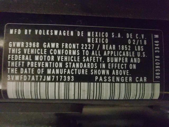 Photo 10 from auction – 2018 VOLKSWAGEN BEETLE S with VIN 3VWFD7AT7JM717393