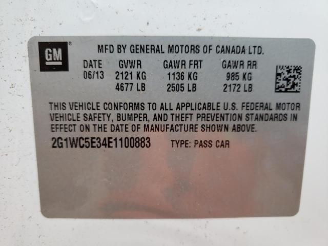 Photo 10 from auction – 2014 CHEVROLET IMPALA LIM with VIN 2G1WC5E34E1100883