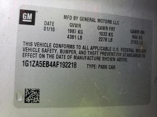 Photo 10 from auction – 2010 CHEVROLET MALIBU LS with VIN 1G1ZA5EB4AF192218