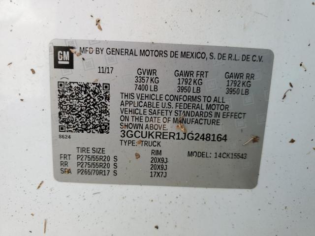 Photo 10 from auction – 2018 CHEVROLET SILVERADO with VIN 3GCUKRER1JG248164