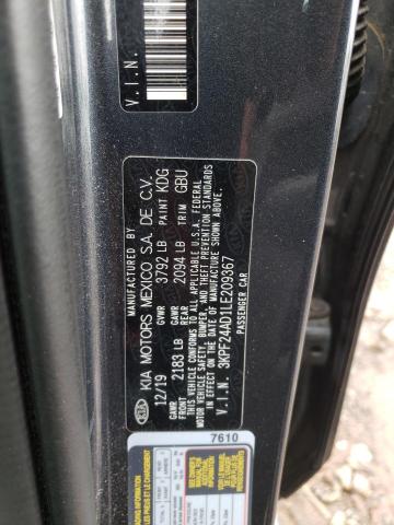 Photo 10 from auction – 2020 KIA FORTE FE with VIN 3KPF24AD1LE209367