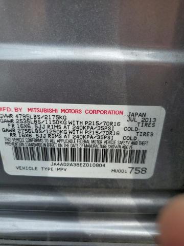 Photo 10 from auction – 2014 MITSUBISHI OUTLANDER with VIN JA4AD2A38EZ010804
