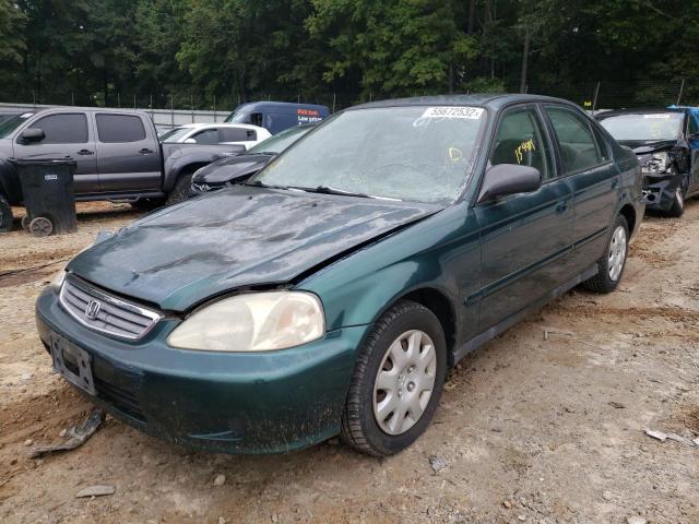 Photo 2 from auction – 2000 HONDA CIVIC BASE with VIN 2HGEJ6616YH560751