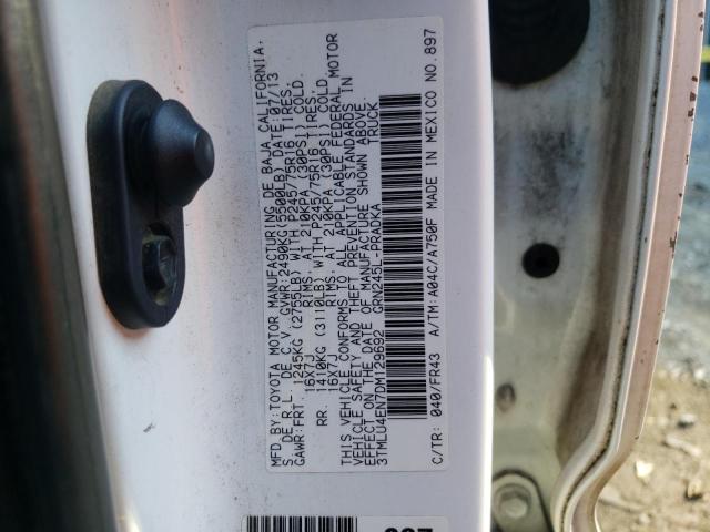 Photo 10 from auction – 2013 TOYOTA TACOMA DOU with VIN 3TMLU4EN7DM129692