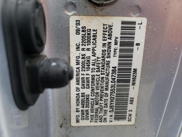 Photo 10 from auction – 2003 HONDA ELEMENT EX with VIN 5J6YH27553L047384