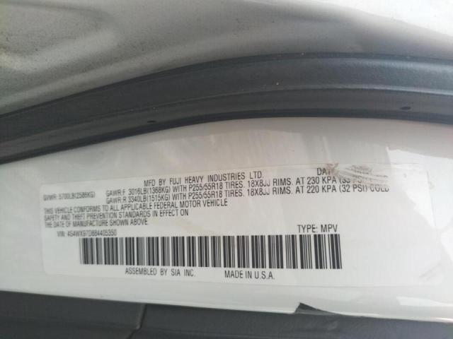 Photo 10 from auction – 2008 SUBARU TRIBECA LI with VIN 4S4WX97D884405350