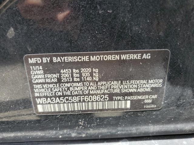 Photo 10 from auction – 2015 BMW 328 I with VIN WBA3A5C58FF608625