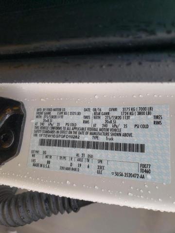 Photo 10 from auction – 2016 FORD F150 with VIN 1FTEW1EG7GFD10282