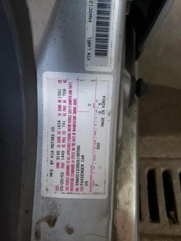Photo 10 from auction – 2002 KIA RIO with VIN KNADC123826198586