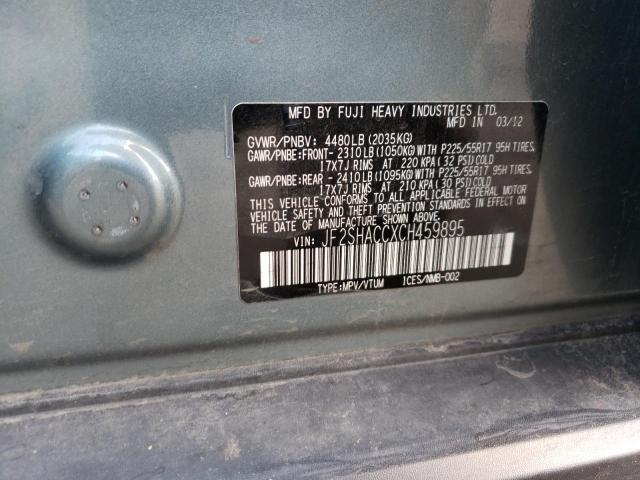 Photo 10 from auction – 2012 SUBARU FORESTER 2 with VIN JF2SHACCXCH459895