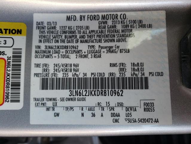 Photo 10 from auction – 2013 LINCOLN MKZ with VIN 3LN6L2JKXDR810962