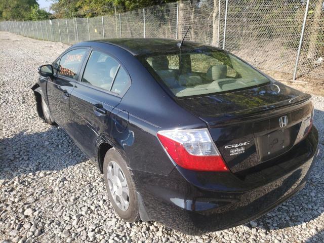 Photo 3 from auction – 2012 HONDA CIVIC HYBR with VIN JHMFB4F35CS003237