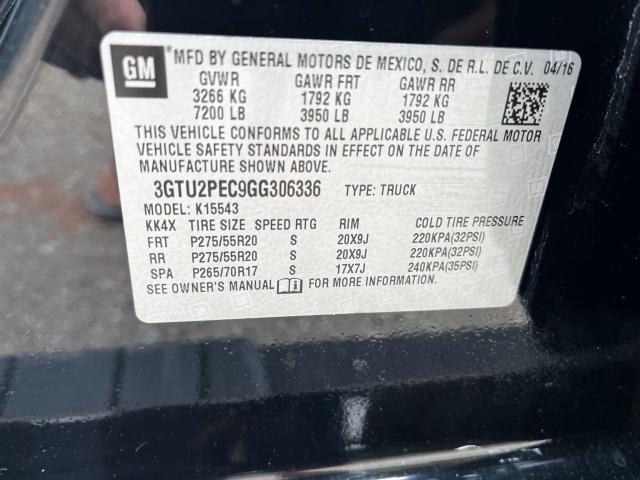 Photo 10 from auction – 2016 GMC SIERRA K15 with VIN 3GTU2PEC9GG306336