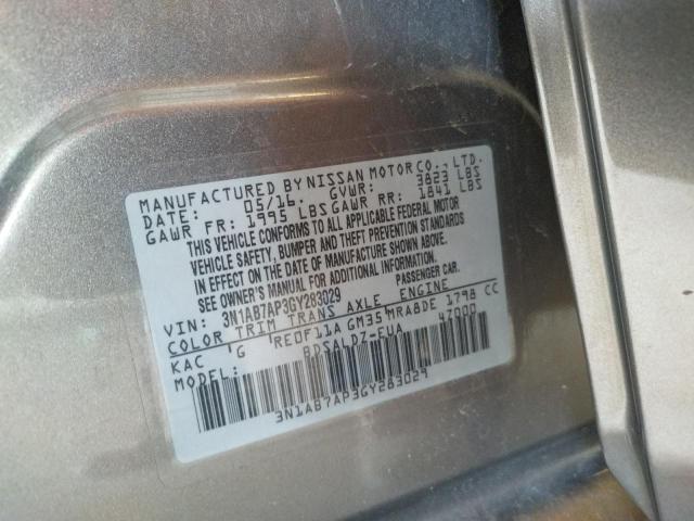 Photo 10 from auction – 2016 NISSAN SENTRA S with VIN 3N1AB7AP3GY283029