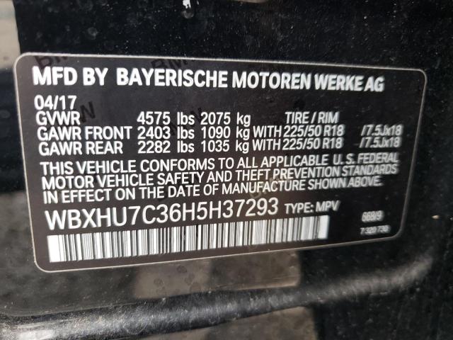 Photo 10 from auction – 2017 BMW X1 SDRIVE2 with VIN WBXHU7C36H5H37293