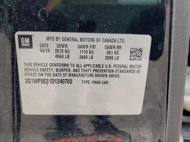 Photo 10 from auction – 2013 CHEVROLET IMPALA LS with VIN 2G1WF5E31D1249760
