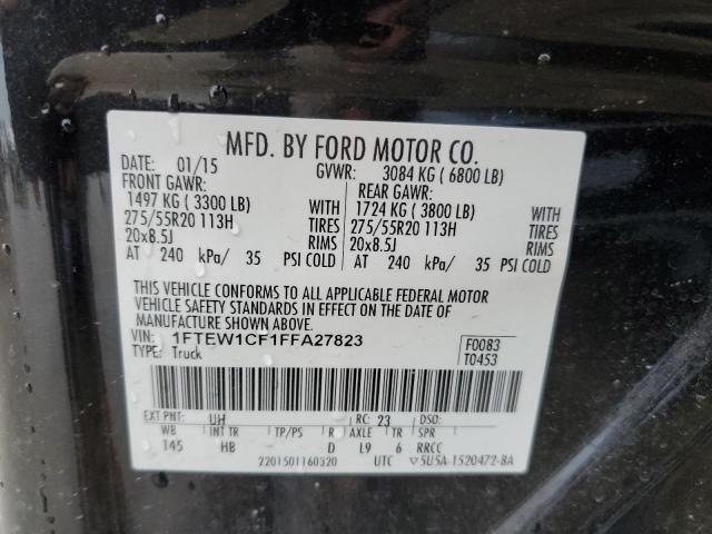 Photo 10 from auction – 2015 FORD F150 SUPER with VIN 1FTEW1CF1FFA27823