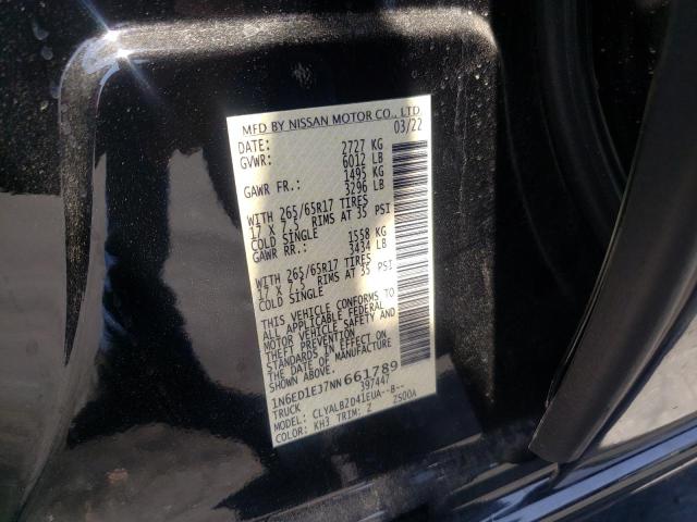 Photo 10 from auction – 2022 NISSAN FRONTIER S with VIN 1N6ED1EJ7NN661789