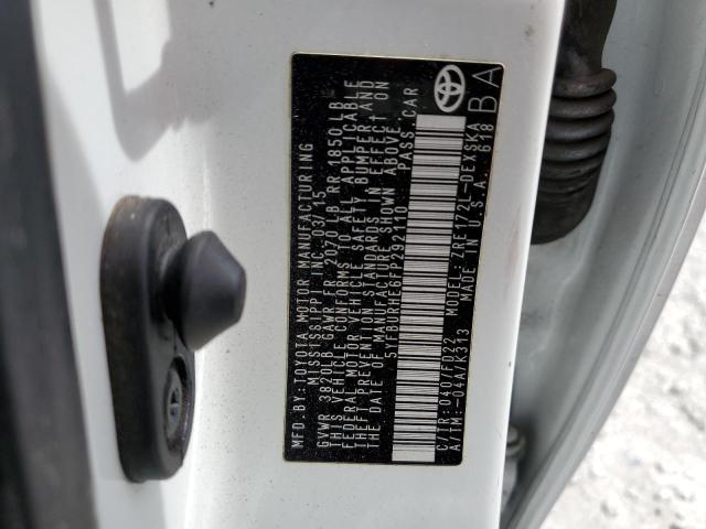 Photo 10 from auction – 2015 TOYOTA COROLLA L with VIN 5YFBURHE6FP292110