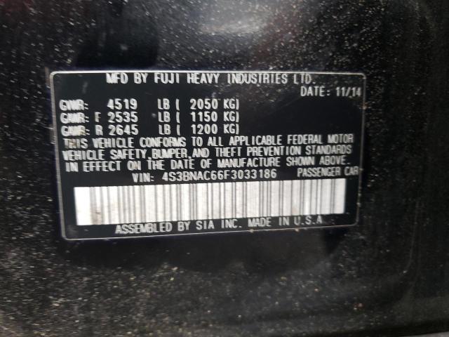 Photo 10 from auction – 2015 SUBARU LEGACY 2.5 with VIN 4S3BNAC66F3033186