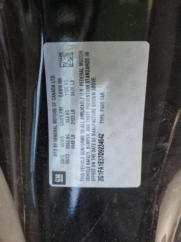 Photo 10 from auction – 2013 CHEVROLET CAMARO LS with VIN 2G1FA1E37D9234642