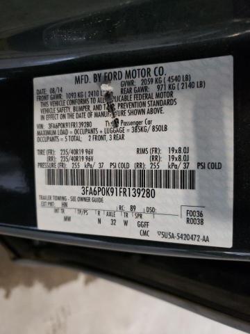 Photo 10 from auction – 2015 FORD FUSION TIT with VIN 3FA6P0K91FR139280