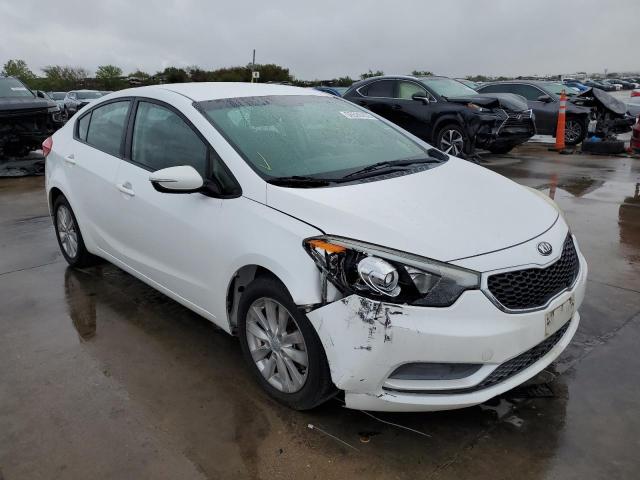 KIA FORTE LX 2014 with VIN KNAFX4A68E5208537 - Photo from auction