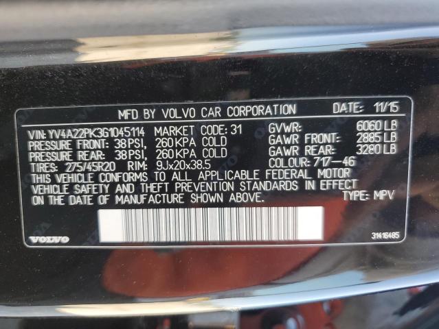 Photo 10 from auction – 2016 VOLVO XC90 T6 with VIN YV4A22PK3G1045114