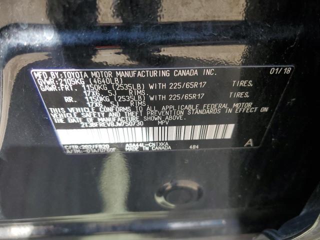 Photo 10 from auction – 2018 TOYOTA RAV4 LE with VIN 2T3BFREV8JW750730