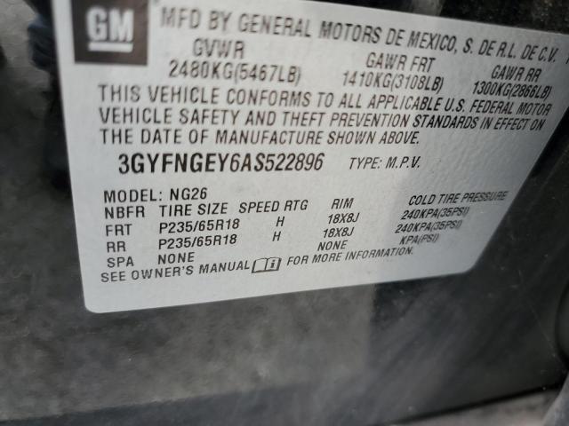 Photo 10 from auction – 2010 CADILLAC SRX with VIN 3GYFNGEY6AS522896