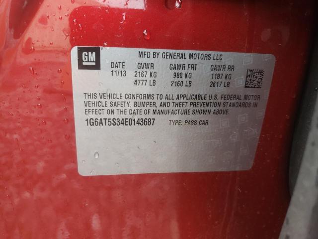Photo 10 from auction – 2014 CADILLAC CTS PREMIU with VIN 1G6AT5S34E0143687