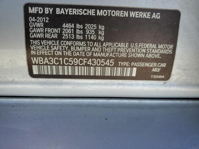 Photo 10 from auction – 2012 BMW 328 I SULE with VIN WBA3C1C59CF430545