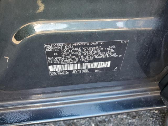 Photo 10 from auction – 2011 TOYOTA RAV4 LIMIT with VIN 2T3DK4DV6BW054314