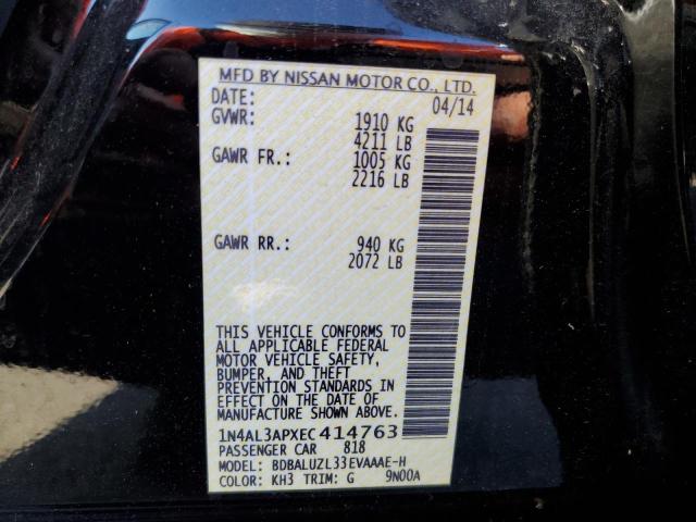 Photo 10 from auction – 2014 NISSAN ALTIMA 2.5 with VIN 1N4AL3APXEC414763