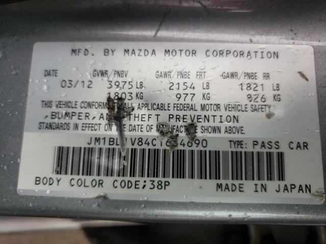 Photo 10 from auction – 2012 MAZDA 3 I with VIN JM1BL1V84C1634690