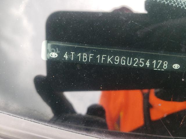 Photo 10 from auction – 2016 TOYOTA CAMRY LE with VIN 4T1BF1FK9GU254178