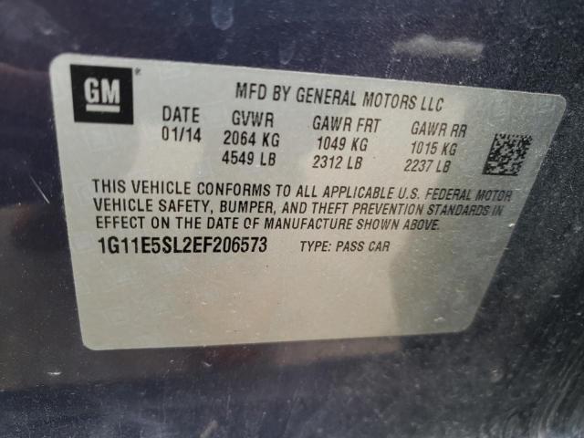 Photo 10 from auction – 2014 CHEVROLET MALIBU 2LT with VIN 1G11E5SL2EF206573